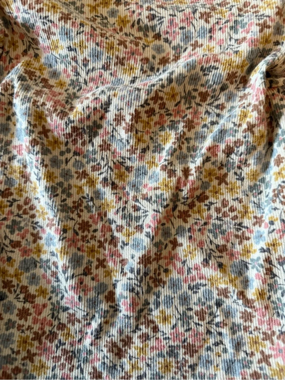 Little Planet Girls Organic Short Sleeved Ruffle Bloomer Set Floral 24 Months